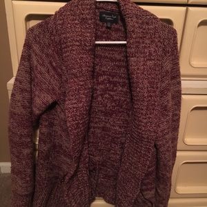 Heavy Maroon button up sweater